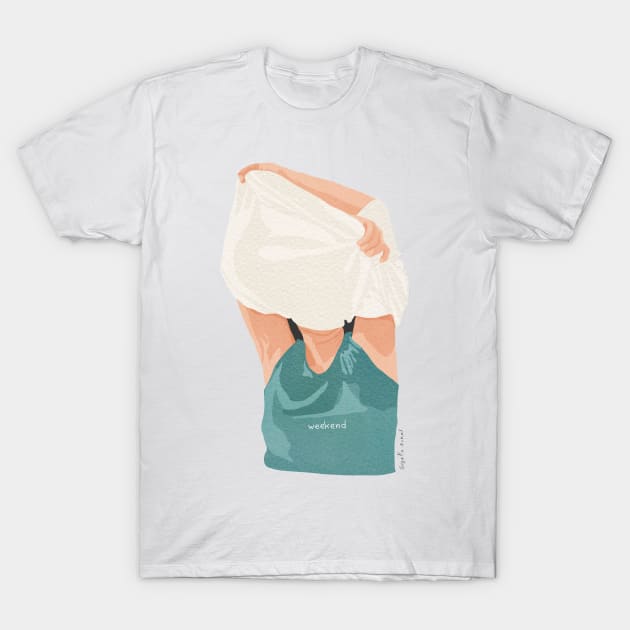 Almost Weekend T-Shirt by Giselle Dekel